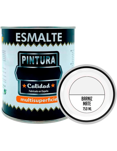 Tradineur - Bote de Barniz - Fabricado en España - Ideal para todo tipo de Maderas, vigas, cerchas, marcos, etc. - Capacidad de