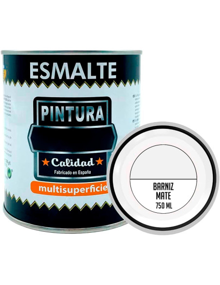 Tradineur - Bote de Barniz - Fabricado en España - Ideal para todo tipo de Maderas, vigas, cerchas, marcos, etc. - Capacidad de