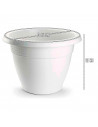 Tradineur - Maceta Redonda "Terracota" - Fabricado en Plástico - Macetero apto para Exterior e Interior del hogar - Ø 25 cm - Co
