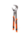 Tradineur - Alicate pico de loro, extensible y ergonómico, alicates cobra de alta resistencia con mango antideslizante, acero y