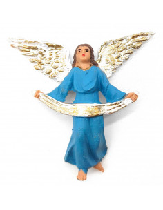 Tradineur - Figura de ángel para Belén, durexina, adorno para nacimiento, portal, pesebre, Navidad, decoración tradicional - 7 c