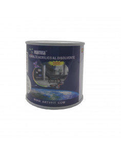 Paintusa - Bote de pintura en esmalte color plata S839 125 ml, válido para todo tipo de superficies de interior y exterior