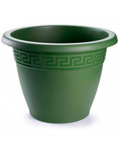 Tradineur - Maceta Redonda "Terracota" - Fabricado en Plástico - Macetero apto para Exterior e Interior del hogar - Ø 30 cm - Co