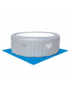 Protector de suelo para piscina, set de 9 piezas de 50 x 50 cm, color azul, 4 mm de grosor. Tapete, alfombra puzzle protectora,