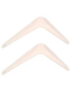 Tradineur - Pack de 2 soportes de esquina para estantes - Fabricado en Metal - Asegura Estabilidad y resistencia - 125 x 100 mm