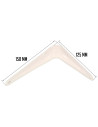 Tradineur - Pack de 2 soportes de esquina para estantes - Fabricado en Metal - Asegura Estabilidad y resistencia - 125 x 150 mm