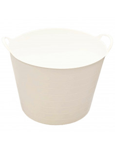 Pamex - Capazo cubo para uso alimentario fabricado con polietileno resistente 42 litros de capacidad 44 x 33 cm (diámetro x altu