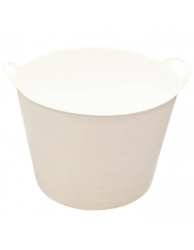 Pamex - Capazo cubo para uso alimentario fabricado con polietileno resistente 42 litros de capacidad 44 x 33 cm (diámetro x altu