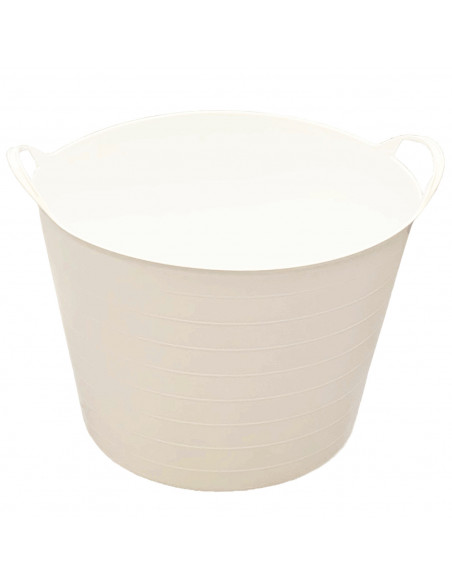Pamex - Capazo cubo para uso alimentario fabricado con polietileno resistente 42 litros de capacidad 44 x 33 cm (diámetro x altu