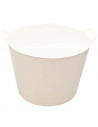 Pamex - Capazo cubo para uso alimentario fabricado con polietileno resistente 42 litros de capacidad 44 x 33 cm (diámetro x altu