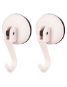 Tradineur - Pack de 2 Ganchos para Pared con ventosas para la bañera - Fabricado de Plástico - Accesorio y artículo para bañera