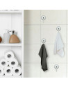 Tradineur - Pack de 2 Ganchos para Pared con ventosas para la bañera - Fabricado de Plástico - Accesorio y artículo para bañera