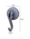 Tradineur - Pack de 2 Ganchos para Pared con ventosas para la bañera - Fabricado de Plástico - Accesorio y artículo para bañera