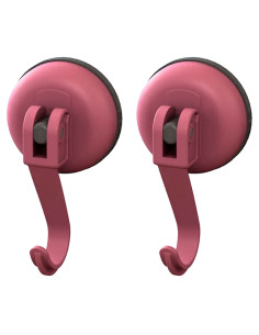 Tradineur - Pack de 2 Ganchos para Pared con ventosas para la bañera - Fabricado de Plástico - Accesorio y artículo para bañera