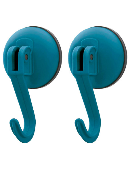 Tradineur - Pack de 2 Ganchos para Pared con ventosas para la bañera - Fabricado de Plástico - Accesorio y artículo para bañera