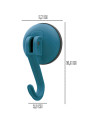 Tradineur - Pack de 2 Ganchos para Pared con ventosas para la bañera - Fabricado de Plástico - Accesorio y artículo para bañera