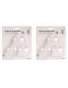 Tradineur - Pack de 6 ganchos de ventosa, uso universal, sin taladrar ni pegar, perchas, colgadores, pared, baño, cocina (Transp