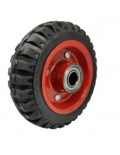 Tradineur - Rueda para carretilla de 15 cm de diámetro y 4,5 cm de grosor especial para pavimentos de difícil acceso, neumático