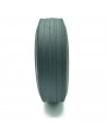 Tradineur - Rueda de goma dura para carretilla - Estructura de hierro resistente - Dibujo para conocer el desgaste, eje de 2 cm