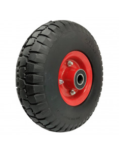 Tradineur - Rueda neumática para carretilla de 26 cm de diámetro y 8,5 cm de grosor. Neumático para carretillas para distintos t