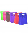 Pack de 12 bolsas para regalo de diferentes y alegres colores, de 16,5 x 12,4 cm, Juego de 12 saquitos para entregar regalos, co