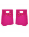 Pack de 12 bolsas para regalo de diferentes y alegres colores, de 16,5 x 12,4 cm, Juego de 12 saquitos para entregar regalos, co