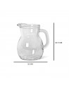 Tradineur - Jarra de cristal con asa 0.25 litros jarra pequeña miniatura