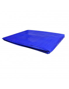 Toldo de protección azul de polietileno laminado en ambos lados impermeable irrompible lavable y antihumedad con ojetes metálico