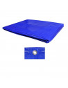 Toldo de protección azul de polietileno laminado en ambos lados impermeable irrompible lavable y antihumedad con ojetes metálico
