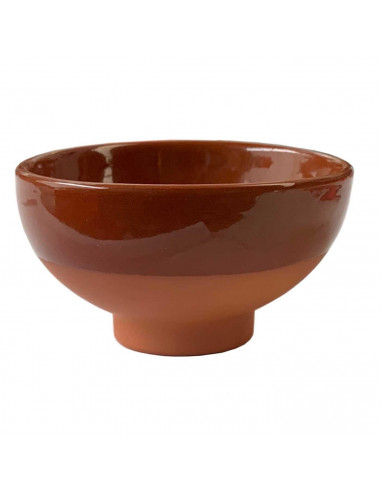 Pack de 12 tazas de barro cocido de 9,5 cm. de diámetro, ideales para vino, salsas o aperitivos, juego de 12 cuencos de barro pe