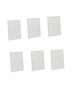 Pack de 6 lienzos blancos para pintar de alta calidad, 30 x 40 cm, 100% algodón, sin ácidos, óptimo para oleos y pintura acrílic