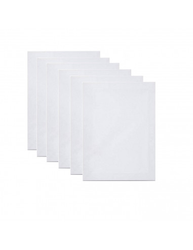 Pack 6  Lienzos blancos para pintar 100% algodón sin ácidos alta calidad 50 x 60 cm ideal para pintores y artistas