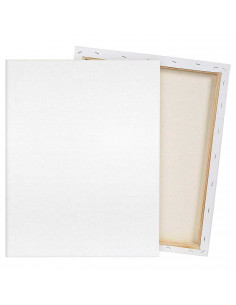 Lienzo para pintar 25 x 35 cm. Lienzo en blanco, preestirado, enmarcado, listones, apto para todo tipo de pinturas, óleo, acríli