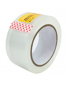 Tradineur - Cinta adhesiva precinto transparente multiuso 48 mm x 120 m ideal para embalar y cerrar cajas