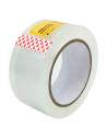 Tradineur - Cinta adhesiva precinto transparente multiuso 48 mm x 120 m ideal para embalar y cerrar cajas