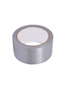 Cinta americana de 15 metros de longitud y 4,8 cm de ancho, de color gris, ideal para distintas ocasiones. Bandas adhesiva para