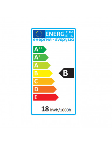 Pack de 2 tubos fluorescentes de 18w, de luz día, G13,T8,960 lm 6400k, 8000h, 220 - 240v 970 ma,B, para diferentes usos, de 61 x