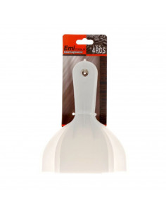 Set 4 palas rascadores de hielo de plástico color blanco ideales para todo tipo de superficies 18 cm de largo