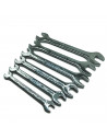 Tradineur - Set de 6 llaves inglesas fijas - 6 x 7 mm, 8 x 9 mm, 10 x 11 mm, 12 x 13 mm, 14 x 15 mm, 16 x 17 mm - Distintas func