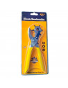 Tradineur - Alicate sacabocados de hierro y mango de goma pinza de uso sencillo ideal para uso profesional y particular, 20 cm