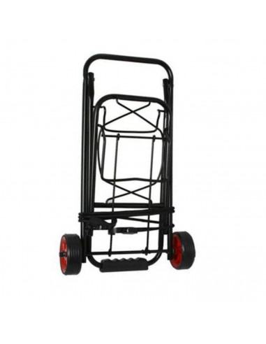 Tradineur - Carro portamaletas Plegable - Fabricado de Acero con 2 Ruedas - Carrito de Mano para Viajes con Pulpo elástico - 87