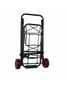 Tradineur - Carro portamaletas Plegable - Fabricado de Acero con 2 Ruedas - Carrito de Mano para Viajes con Pulpo elástico - 87