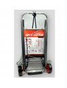 Tradineur - Carro portamaletas Plegable - Fabricado de Acero con 2 Ruedas - Carrito de Mano para Viajes con Pulpo elástico - 87