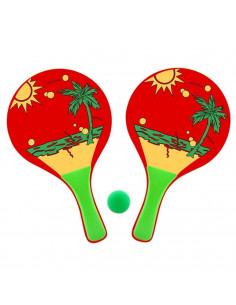 Juego de palas de playa infantiles con pelota, set de palas de playa, piscina 33 x 19 x 3 cm