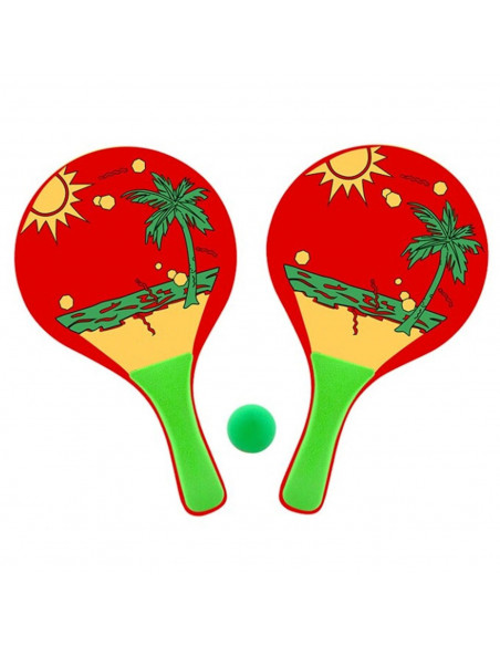 Juego de palas de playa infantiles con pelota, set de palas de playa, piscina 33 x 19 x 3 cm