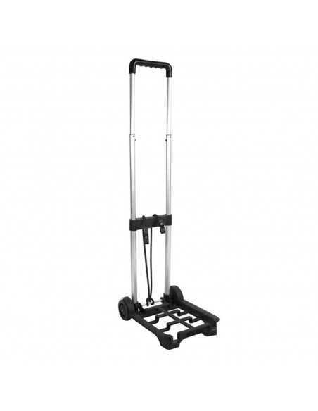 Tradineur - Carro portamaletas Plegable - Fabricado de Acero con 2 Ruedas - Carrito de Mano para Viajes con Pulpo elástico - 89,