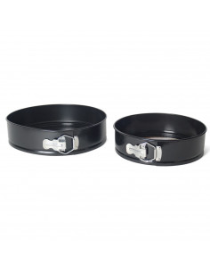 Gerimport - Set de 2 moldes redondos lida, para tartas, pasteles, bizcochos, 2 bandejas antiadherentes con forma de pastel, dime