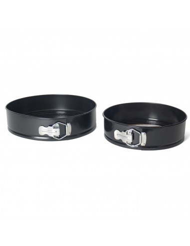Gerimport - Set de 2 moldes redondos lida, para tartas, pasteles, bizcochos, 2 bandejas antiadherentes con forma de pastel, dime