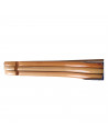 Pamex - Pack 3 perchas de madera natural 22,5 x 44 cm. Juego de perchas para ropa, pantalones, abrigos, trajes, camisas, ahorro