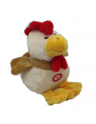 Pack de 3 peluches de animales de la granja con sonido al apretar, de 21 x 12 x 5,5 cm para niños y niñas con pilas inlcuidas. S